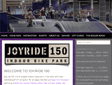 Tablet Screenshot of joyride150.com